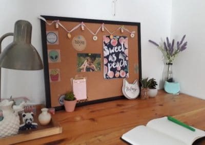 Cork pin board
